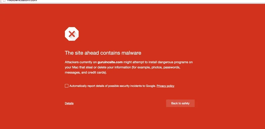 Here's what to do if your website has been infected with malware and red-flagged by internet browsers.