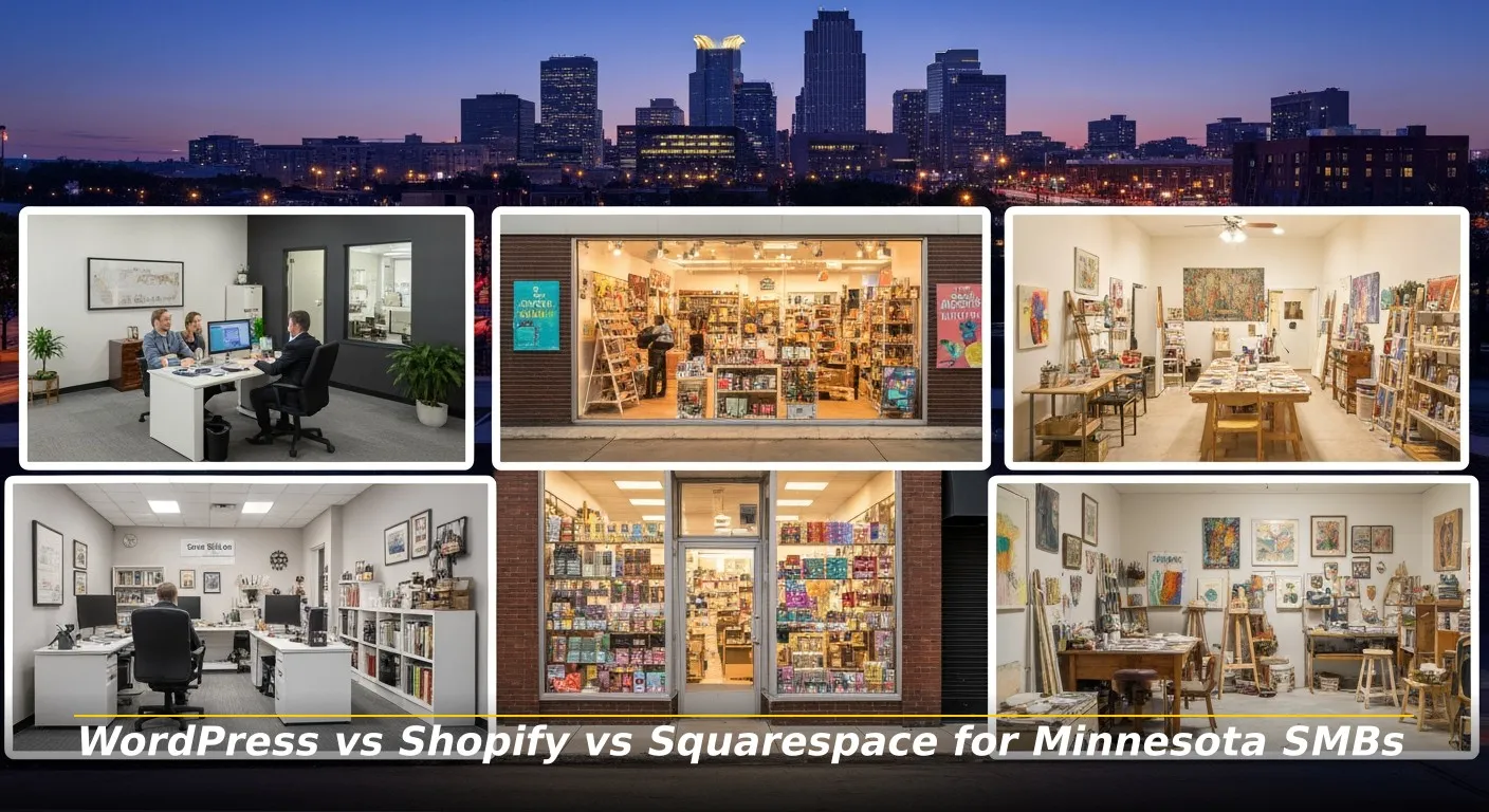 7 WordPress vs Shopify vs Squarespace for Minnesota SMBs 1