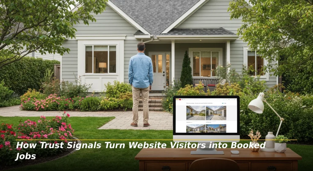 How Trust Signals Turn Website Visitors into Booked Jobs