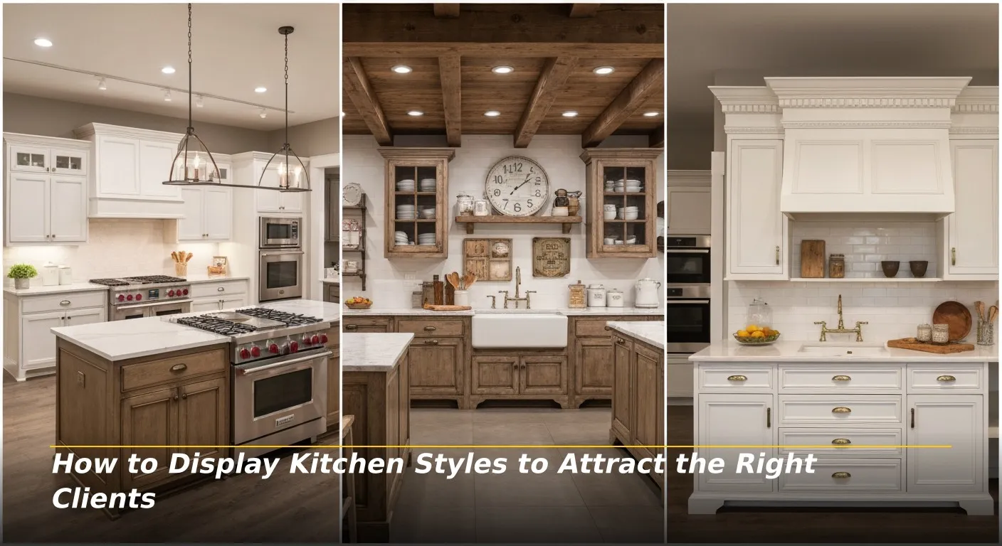 5 How to Display Kitchen Styles to Attract the Right Clients 1
