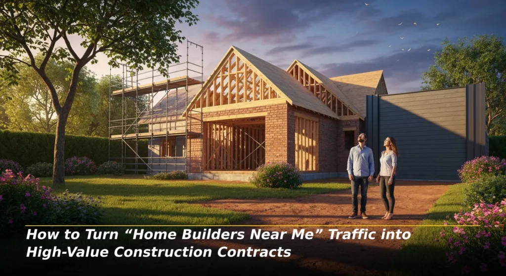 How to Turn “Home Builders Near Me” Traffic into High-Value Construction Contracts