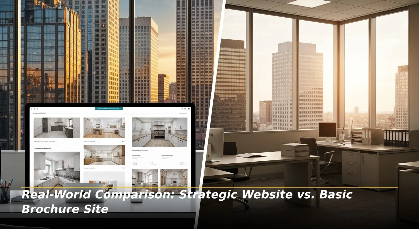 8 Real World Comparison Strategic Website vs. Basic Brochure Site 1