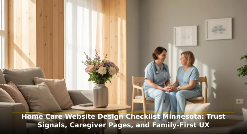 Main image_Home Care Website Design Checklist Minnesota_ Trust Signals, Caregiver Pages, and Family-First UX
