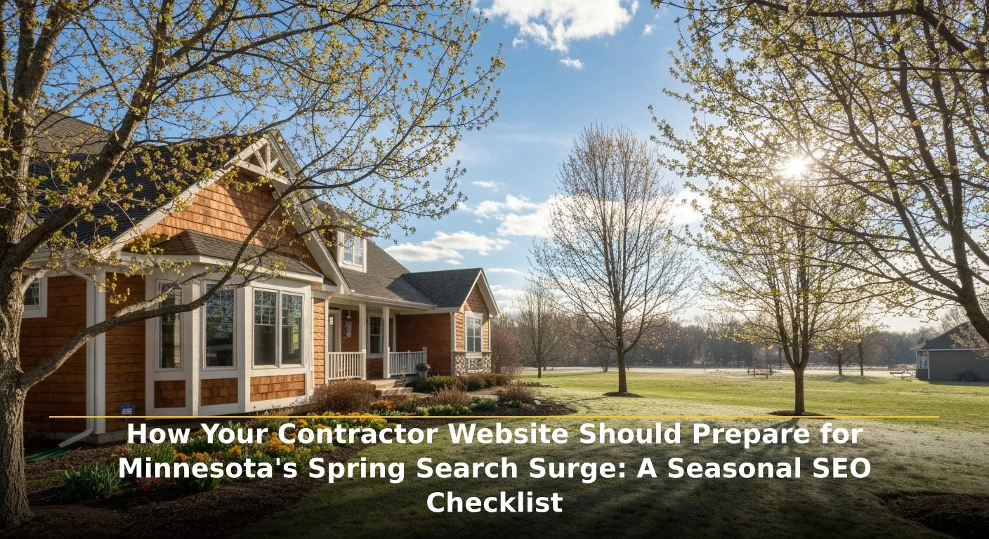 How Your Contractor Website Should Prepare for Minnesota's Spring Search Surge: A Seasonal SEO Checklist