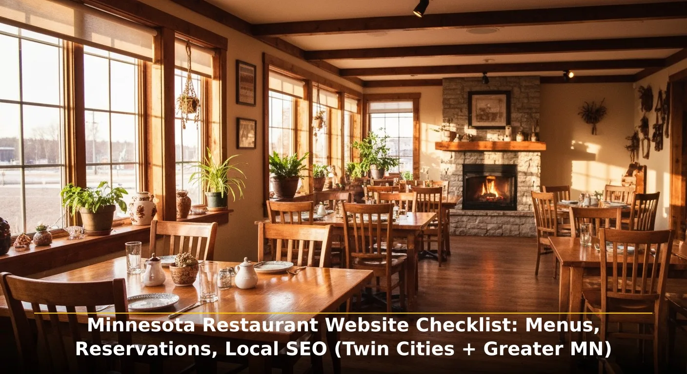 Main image_Minnesota Restaurant Website Checklist_ Menus, Reservations, Local SEO (Twin Cities + Greater MN)