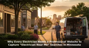 Why Every Electrician Needs a Professional Website to Capture &ldquo;Electrician Near Me&rdquo; Searches in Minnesota