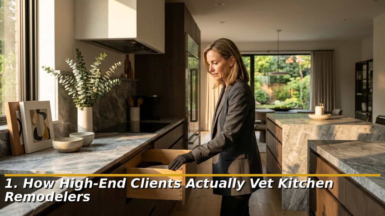 How High-End Clients Actually Vet Kitchen Remodelers
