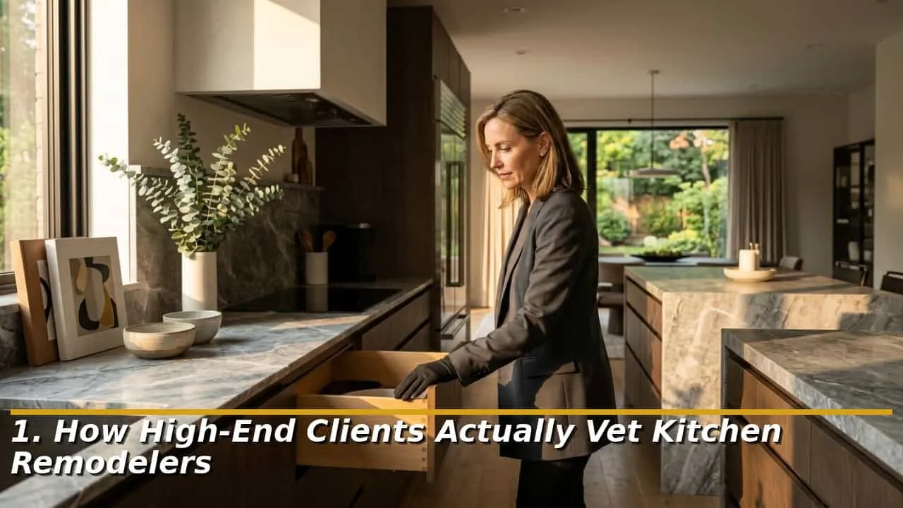 1. How High End Clients Actually Vet Kitchen Remodelers