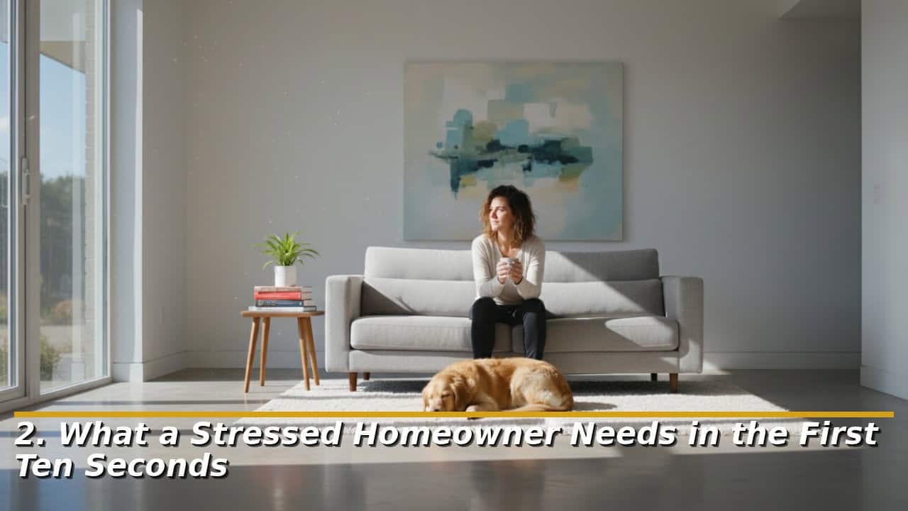 What a Stressed Homeowner Needs in the First Ten Seconds