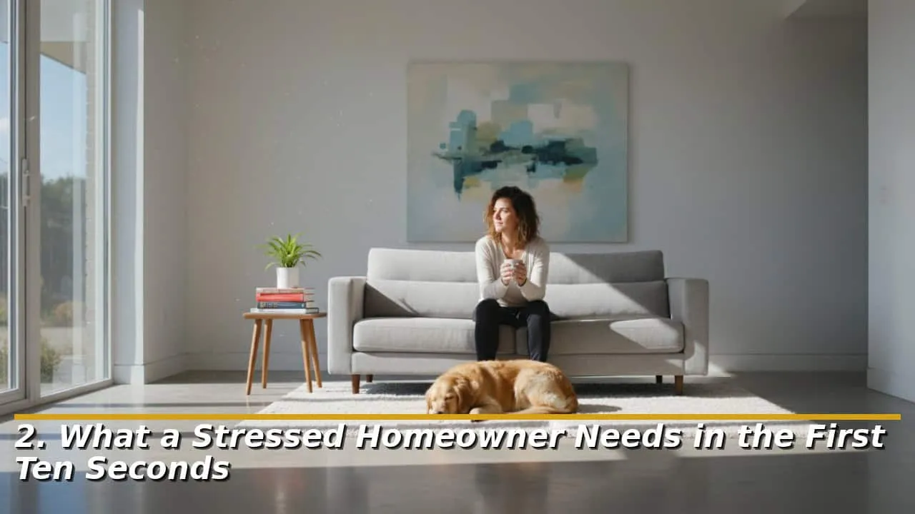 2. What a Stressed Homeowner Needs in the First Ten Seconds