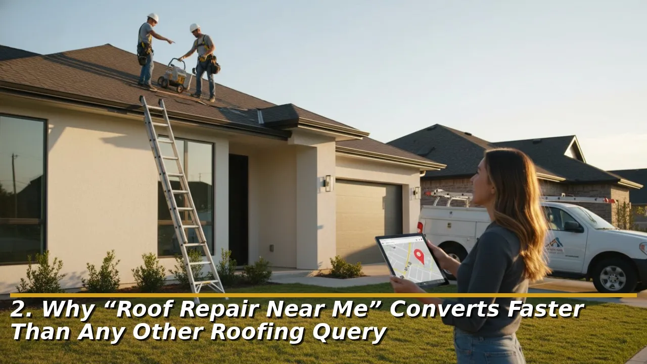 2. Why Roof Repair Near Me Converts Faster Than Any Other Roofing Query