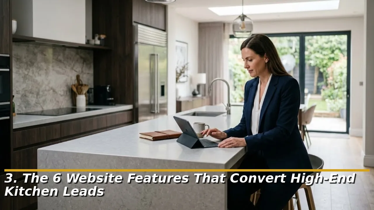 3. The 6 Website Features That Convert High End Kitchen Leads