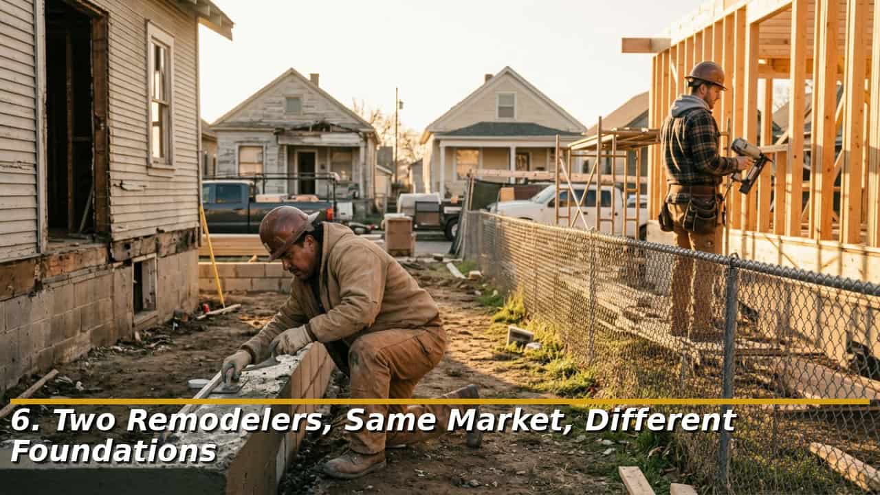 Two Remodelers, Same Market, Different Foundations