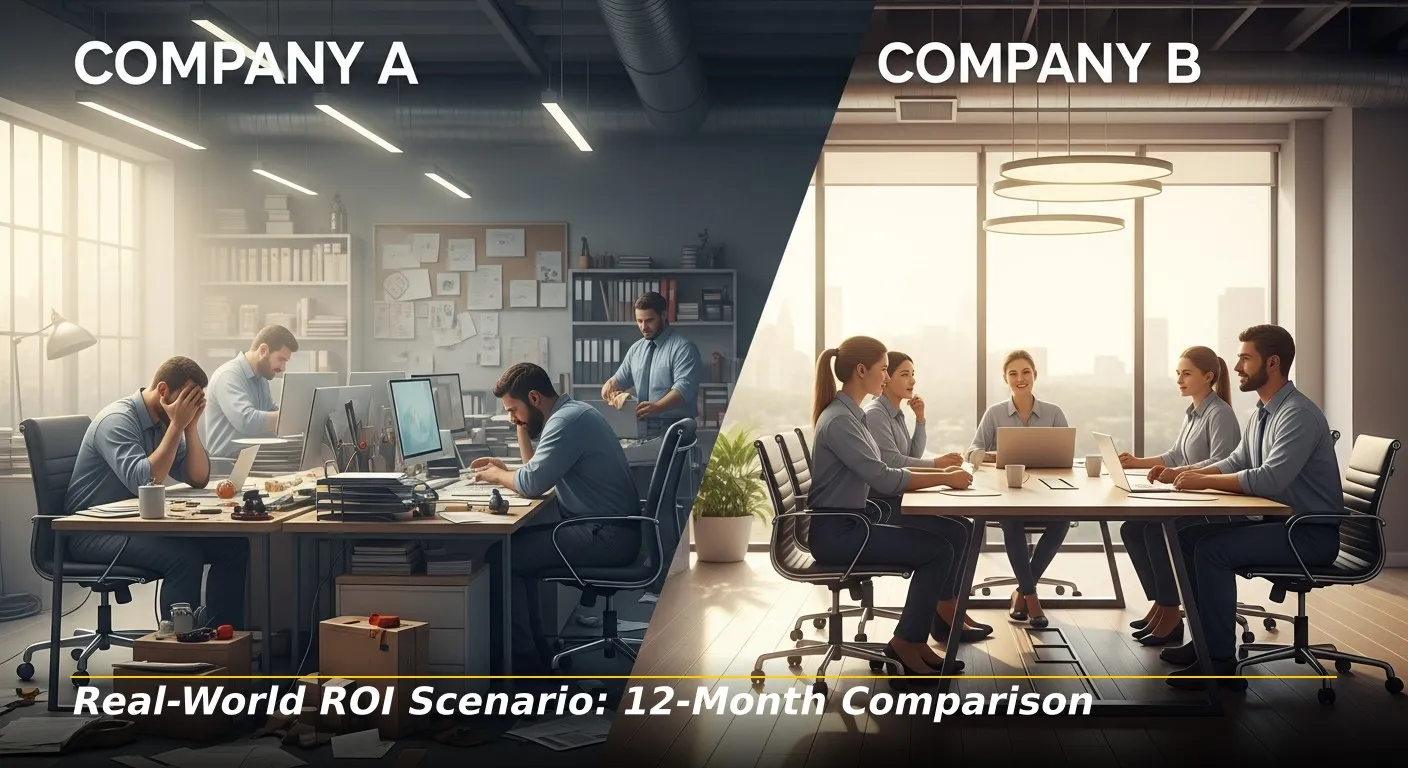 7 Real World ROI Scenario 12 Month Comparison 1