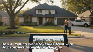 How a Roofing Website Builds Trust with Homeowners After Storm Damage