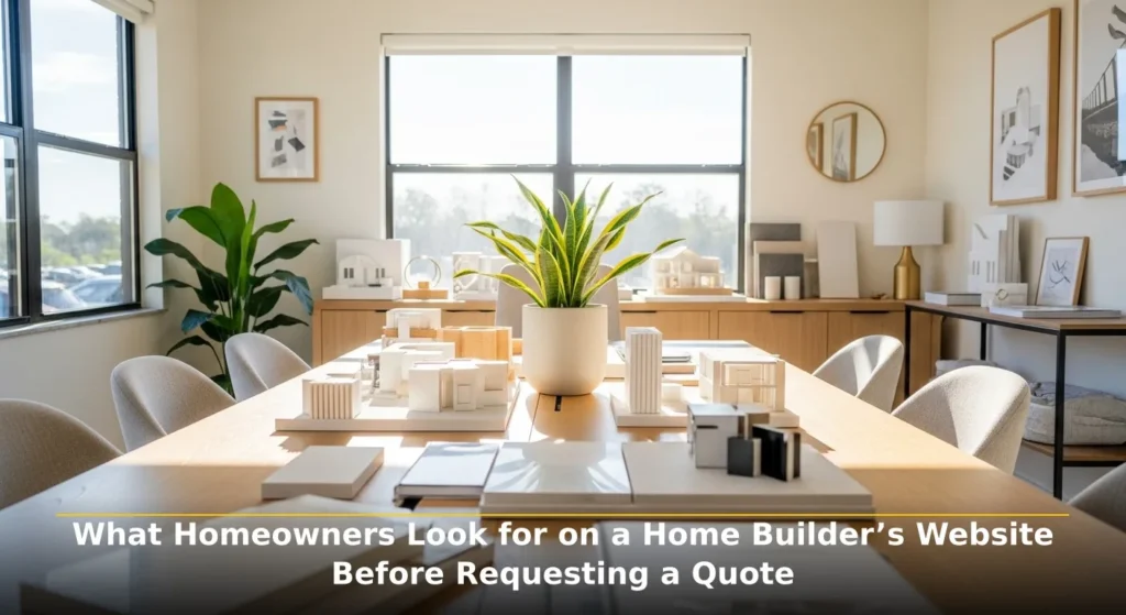 What Homeowners Look for on a Home Builder’s Website Before Requesting a Quote
