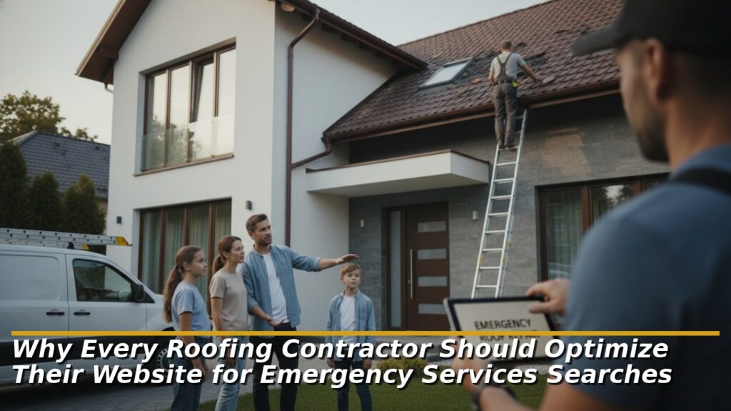 Why Every Roofing Contractor Should Optimize Their Website for Emergency Services Searches