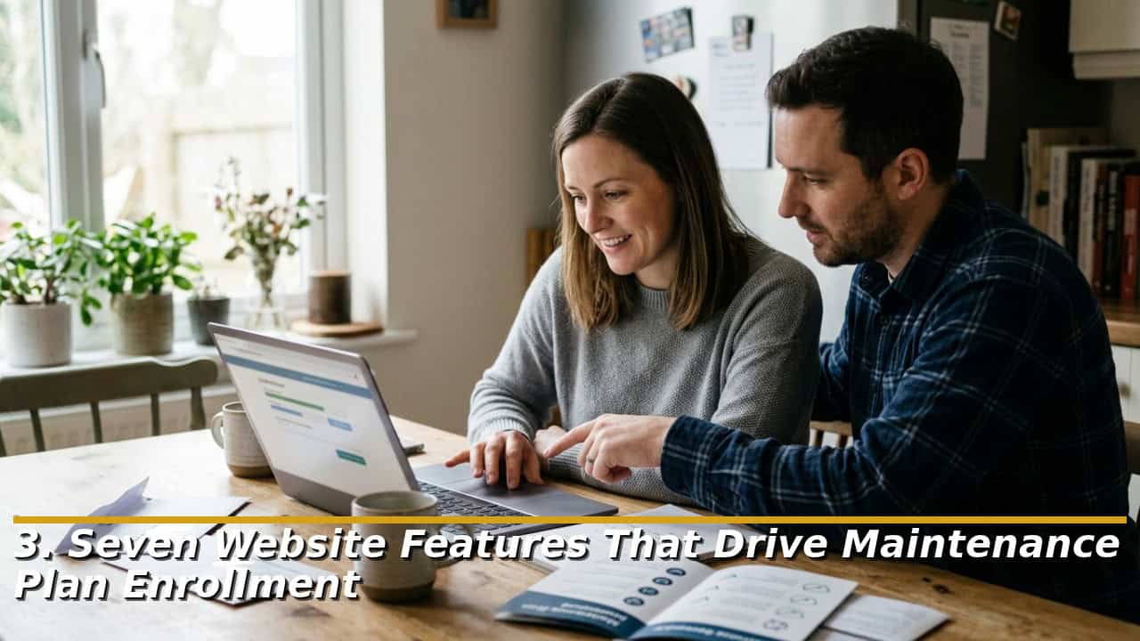 Seven Website Features That Drive Maintenance Plan Enrollment