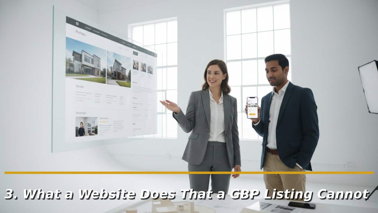 What a Website Does That a GBP Listing Cannot