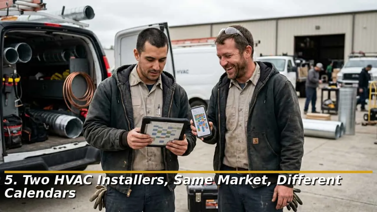 5. Two HVAC Installers Same Market Different Calendars