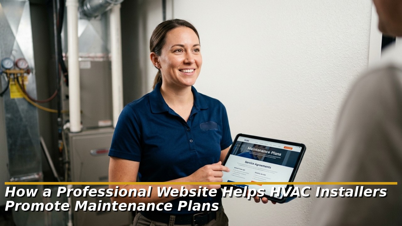 How a Professional Website Helps HVAC Installers Promote Maintenance Plans