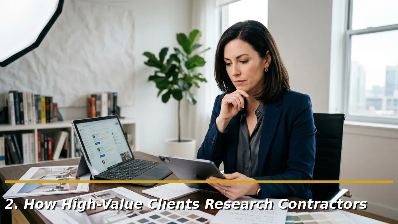 2. How High Value Clients Research Contractors