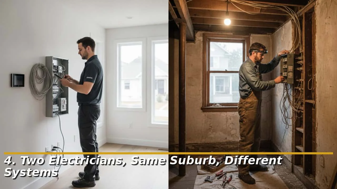 Two Electricians, Same Suburb, Different Systems