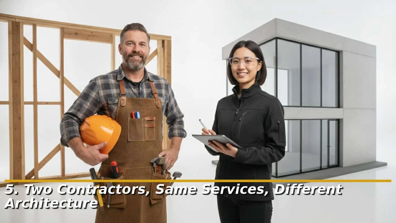 Two Contractors, Same Services, Different Architecture