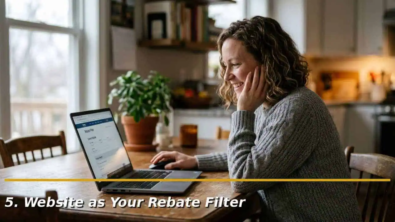 Website as Your Rebate Filter