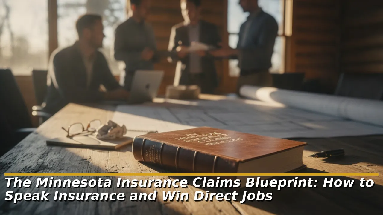 The Minnesota Insurance Claims Blueprint How to Speak Insurance and Win Direct Jobs