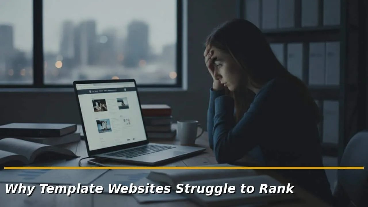 The Search Engine Optimization Ceiling: Why Templates Can't Rank